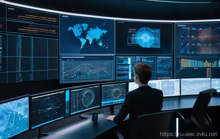 인공지능 기술의 법적 쟁점 - **AI Oversight and Human Responsibility in a Control Room**
    A futuristic, softly lit control roo...