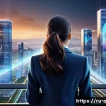 머신러닝과 데이터 엔지니어링의 연계 - **A Data Engineer Architecting a Future City of Data:**
    A highly detailed, photorealistic render...