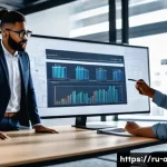 AI 프로젝트 일정 관리 방법 - A professional AI development team collaborating in a modern office environment, diverse group of da...